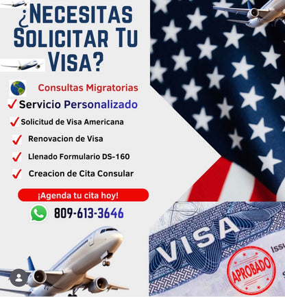 Solicitud de Visa Americana (B1/B2 y otras categorías)